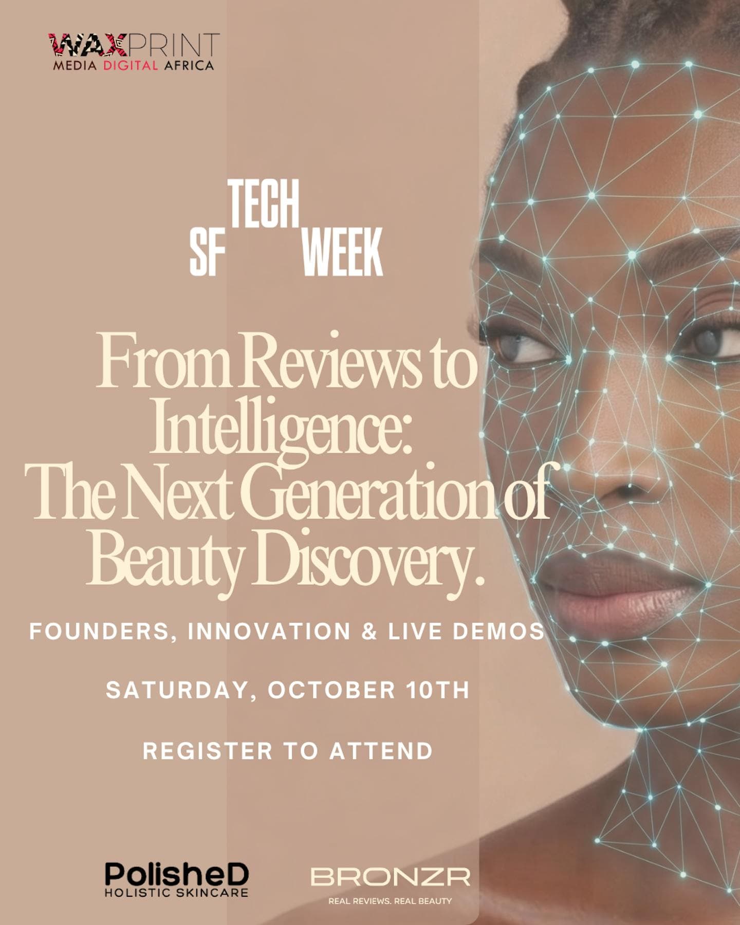 Poster for From Reviews to Intelligence: The Next Generation of Beauty Discovery, #SFTechWeek